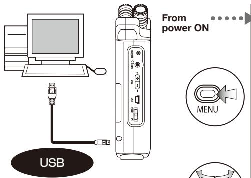 ZOOM H4NEXT - 6-6 Setting up: USB connection, H4n used as a SD card reader - 1