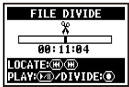 ZOOM H4NEXT - [DIVIDE POSITION] You should press at the desirable dividing spot. - 1