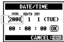 ZOOM H4NEXT - 5-2 Set date and time - 8
