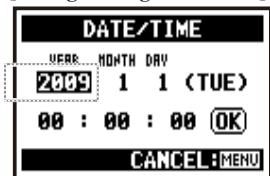 ZOOM H4NEXT - 5-2 Set date and time - 11