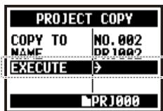 ZOOM H4NEXT - Select a target project and start operation...P.119 - 8