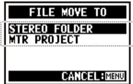 ZOOM H4NEXT - Select the moving mode. - 1