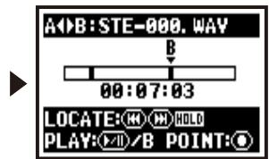 ZOOM H4NEXT - [Set up point A] Press. - 2