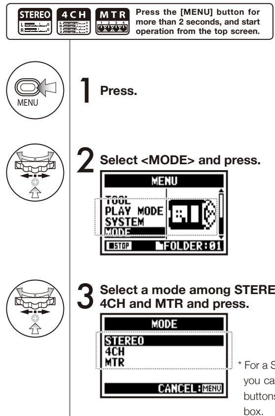 ZOOM H4NEXT - 7-2 Selecting a and its confirmation - 1