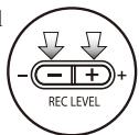 ZOOM H4NEXT - Press the 'REC LEVEL' = Adjusting - 1