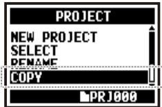 ZOOM H4NEXT - Select a target project and start operation...P.119 - 6