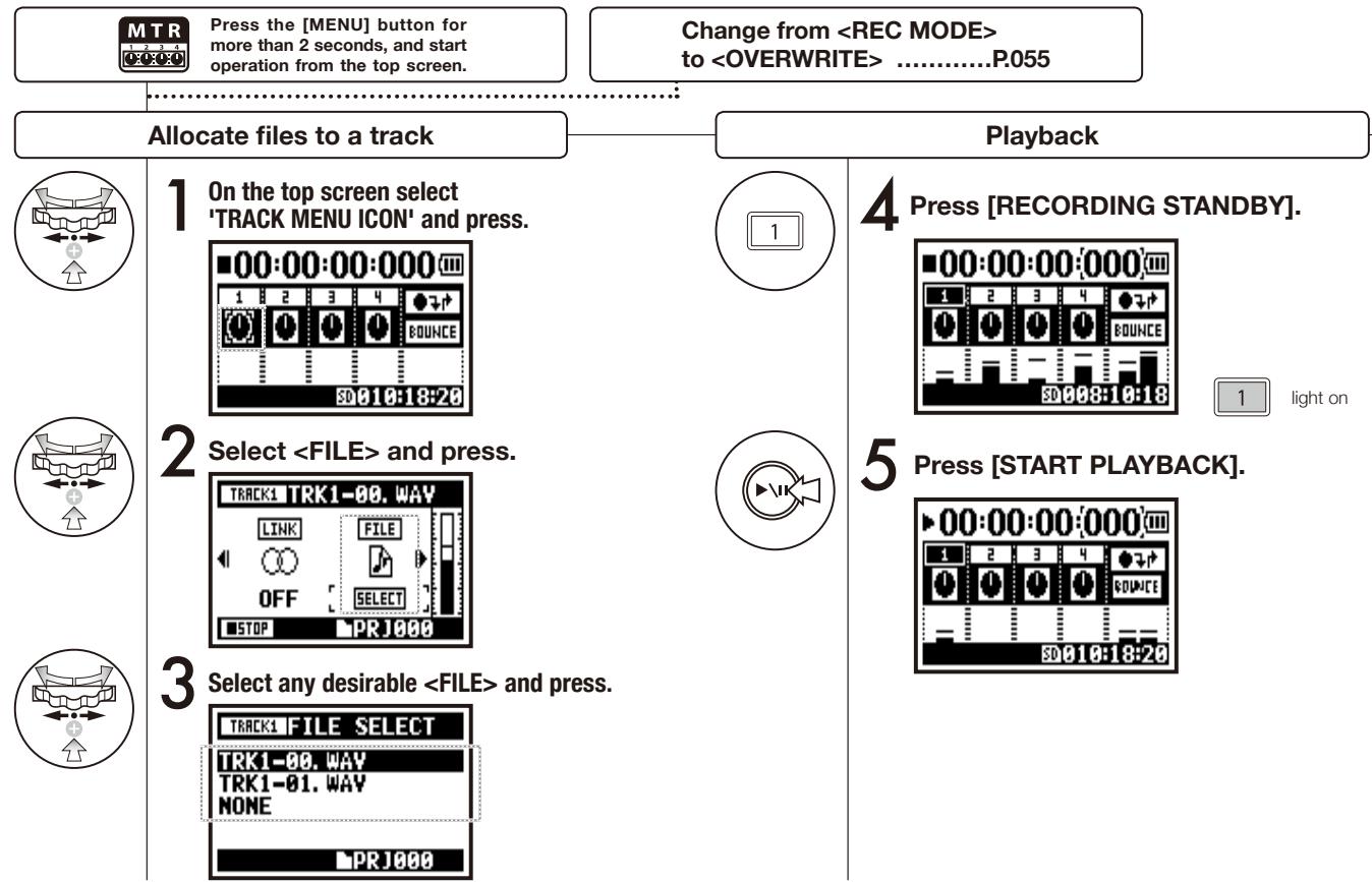 ZOOM H4NEXT - 1-08-2 Setting / Recording: Re-recording, manual - 1