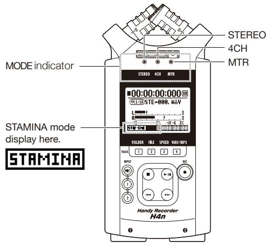 ZOOM H4NEXT - Confirmation of the mode - 1