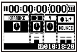 ZOOM H4NEXT - Select the track menu icon and press. - 1