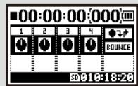 ZOOM H4NEXT - [DIAL] operation on the top screen - 1