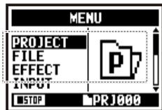 ZOOM H4NEXT - Select a target project and start operation...P.119 - 4