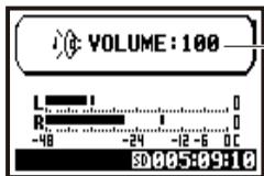 ZOOM H4NEXT - Press the 'VOL' = Adjusting - 1