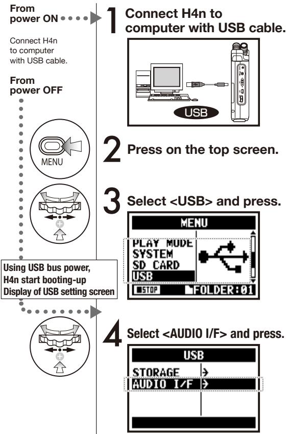 ZOOM H4NEXT - 6-5 Setting up: USB connection, H4n used as an Audio Interface - 1