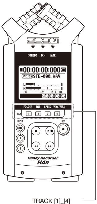 ZOOM H4NEXT - 4-3 How to use the track [1], [2], [3] and [4] buttons - 1