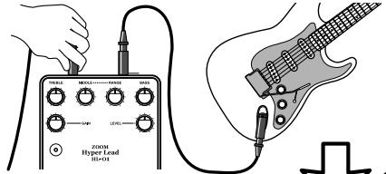 ZOOM HL-01 - Connect cable to OUT jack of HL-01 - 1