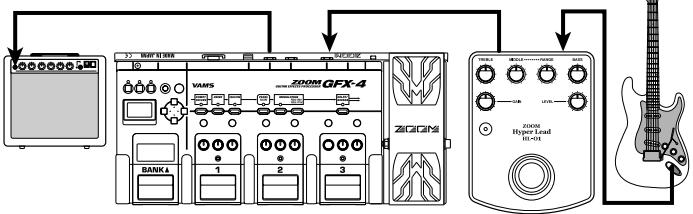 ZOOM HL-01 - Connection Examples With Multi-Effects - 1