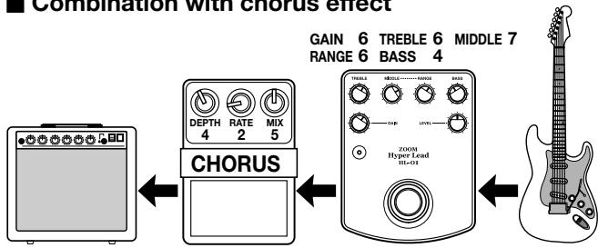 ZOOM HL-01 - Connection Examples With Compact Effects - 1