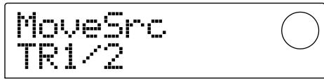 ZOOM MRS-1044 - Use the dial and the cursor [] / [] keys to specify the move-source track and V-take. - 2