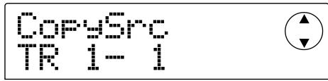 ZOOM MRS-1044 - Use the dial and cursor [] / [] keys to specify the copy-source track and V-take. - 1
