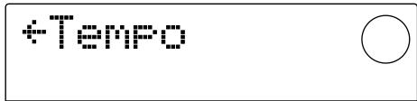 ZOOM MRS-1044 - Use the cursor [] / [] keys to make the display show "←Tempo". - 1