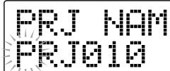 ZOOM MRS-1044 - Editing the project name (PROJECT NAME) - 1