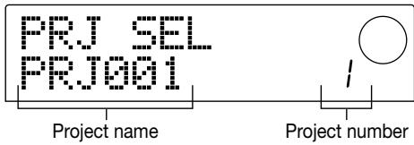 ZOOM MRS-1044 - Loading a project (PROJECT SELECT) - 1