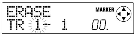 ZOOM MRS-1044 - Repeatedly press the [PROJECT/UTILITY] key to make the display indicate "ERASE TRxx-yy." - 1