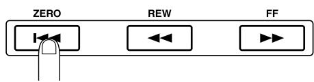 ZOOM MRS-1044 - Press the ZERO [4] key to return to the beginning of the song. - 1
