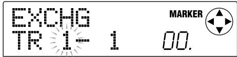 ZOOM MRS-1044 - Repeatedly press the [PROJECT/UTILITY] key to make the display indicate "EXCHG TRxx-yy." - 1