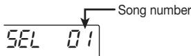 ZOOM MRS-4 - Select "SnG SEL" on the song menu, and press the [ENTER/YES] key. - 1