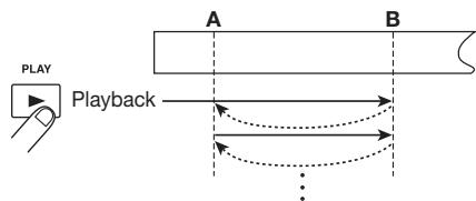 ZOOM MRS-4 - To begin repeat playback, press the PLAY [▶] key. - 1
