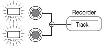 ZOOM MRS-4 - - When only one recording track is selected - 2