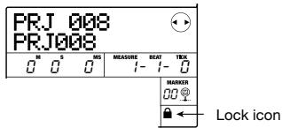 ZOOM MRS-8 - Turn the dial to select ON (protect enabled) or OFF (protect disabled). - 1