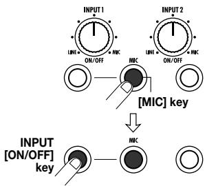 ZOOM MRS-8 - - Selecting only the built-in mic - 1