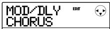 ZOOM MRS-8 - Use the cursor left/right keys to select the effect module to edit. - 1