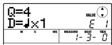 ZOOM MRS-8 - To enter a rest, press only the PLAY [▶] (RHYTHM STEP) key. - 1