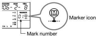 ZOOM MRS-8 - Press the [MARK/CLEAR] key in the control section. - 1