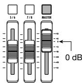 ZOOM MRS-8 - Set the [MASTER] fader to 0 (dB). While playing your instrument to check the sound, use the dial to select the patch. - 1