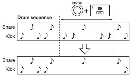 ZOOM MRS-8 - - To erase the performance of a specific pad - 1