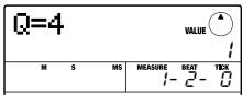 ZOOM MRS-8 - To enter a note, hit the pad corresponding to the note, and then press the PLAY [▶] (RHYTHM STEP) key. - 1