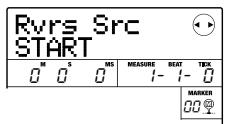 ZOOM MRS-8 - Refer to steps 1-6 of "Basic steps for range editing" to select the track/V-take for reversing, and press the [ENTER] key. - 1