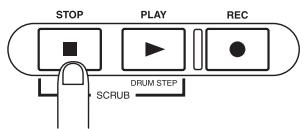 ZOOM MRS-802 - To stop playback, press the [STOP] key. - 1