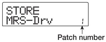 ZOOM MRS-802 - Storing an insert effect patch - 1