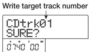 ZOOM MRS-802 - To check the available write time on the inserted disc, press the cursor down key. - 2