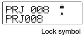 ZOOM MRS-802 - Protecting/unprotecting a project - 1