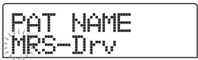 ZOOM MRS-802 - Editing the name of an insert effect patch - 2