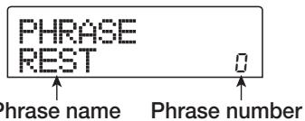 ZOOM MRS-802 - Use the cursor left/right keys to bring up the indication "UTILITY PHRASE" on the display, and press the [ENTER] key. - 1