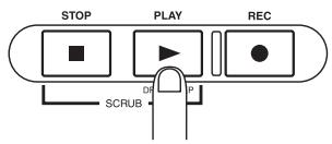ZOOM MRS-802 - Press the PLAY [▶] key. - 1