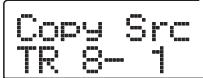 ZOOM MRS-802 - Turn the dial to select the track number (1 - 8), and use the cursor up/down keys to select the V-take number (1 - 10). - 1