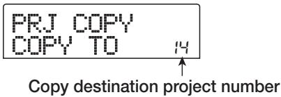 ZOOM MRS-802 - Turn the dial to select the copy source project, and press the [ENTER] key. - 1